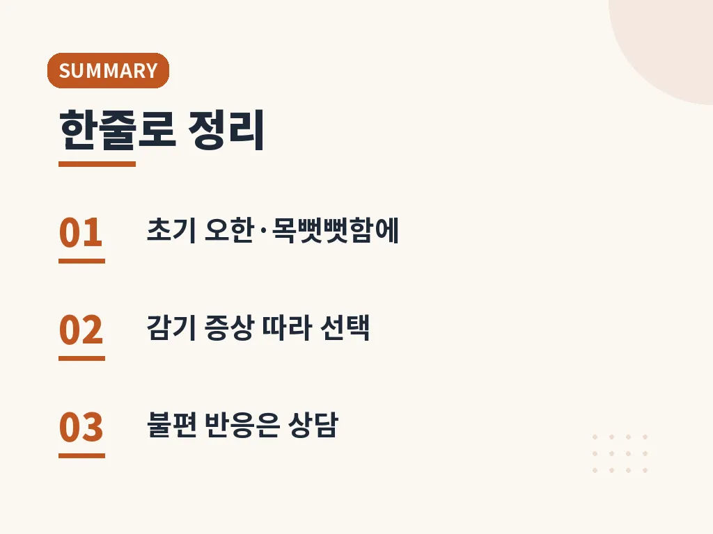 약국 상담에서 자주 나오는 오해 이미지