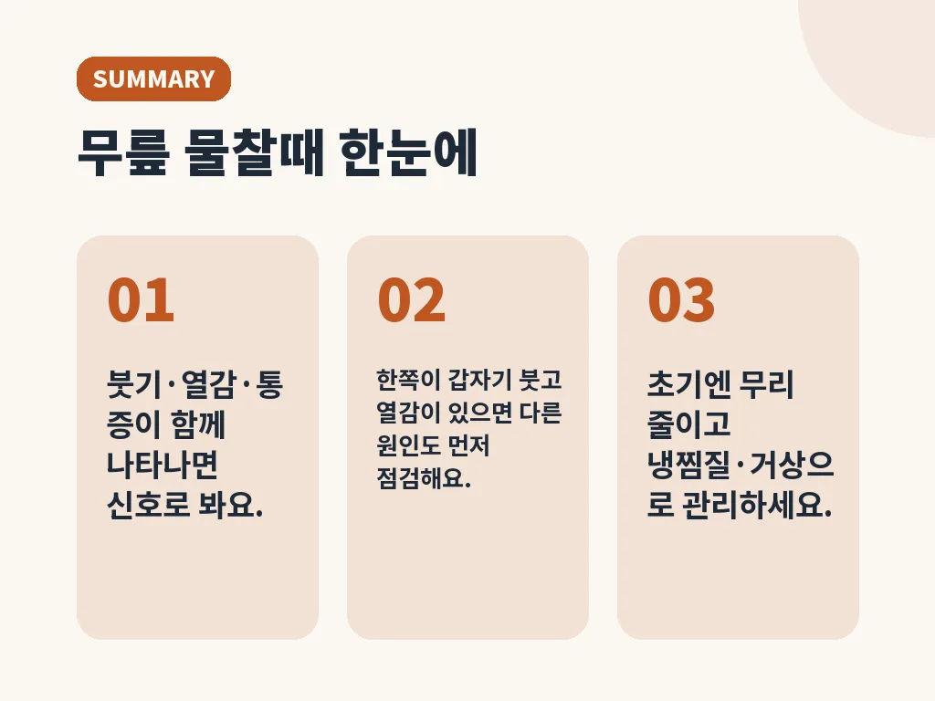 일상에서 줄일 수 있는 악화 요인 이미지