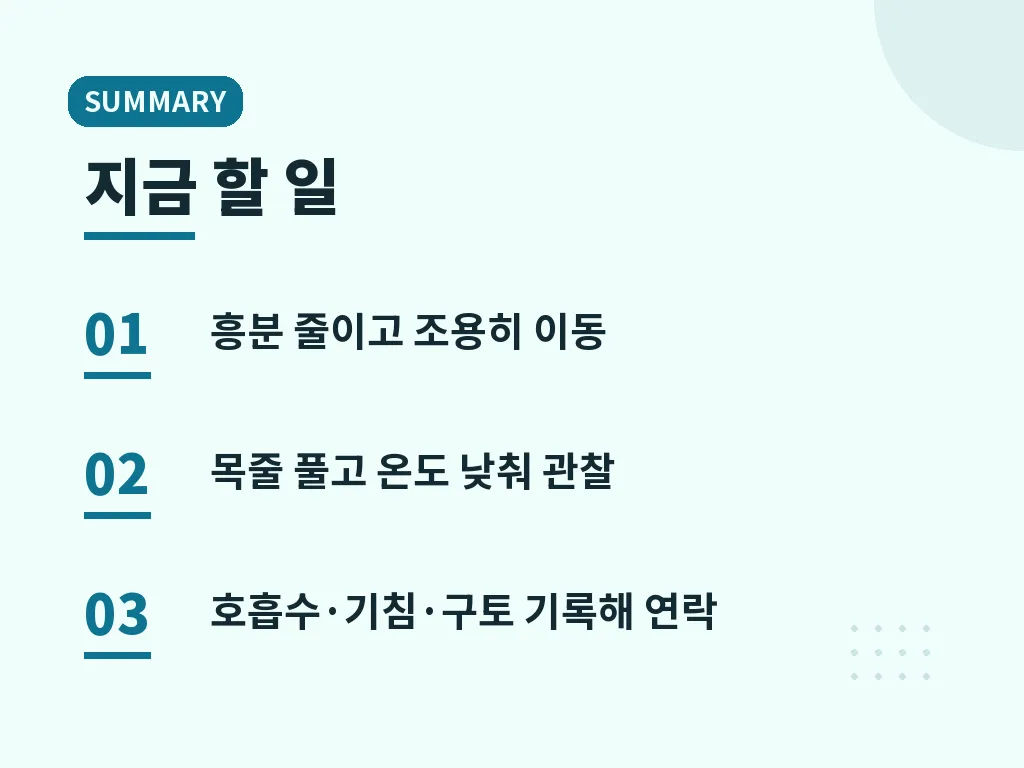 강아지 숨가쁨과 심장병이 의심될 때 이미지