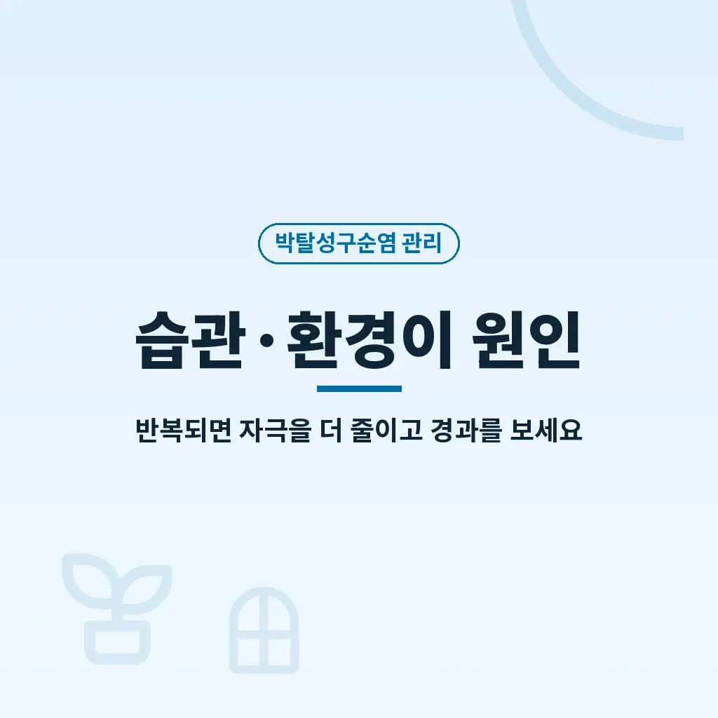 박탈성구순염 핵심요약 이미지