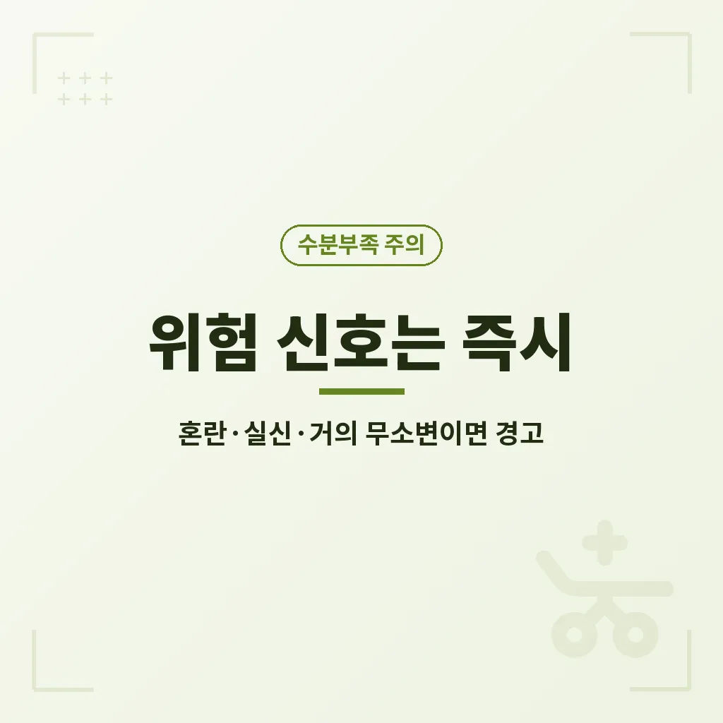 수분부족증상에 대한 오해와 한계 이미지