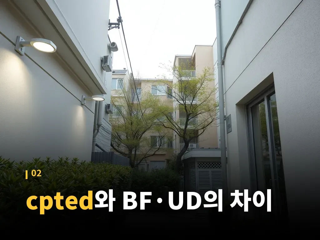 cpted 유형별 적용 장소 이미지