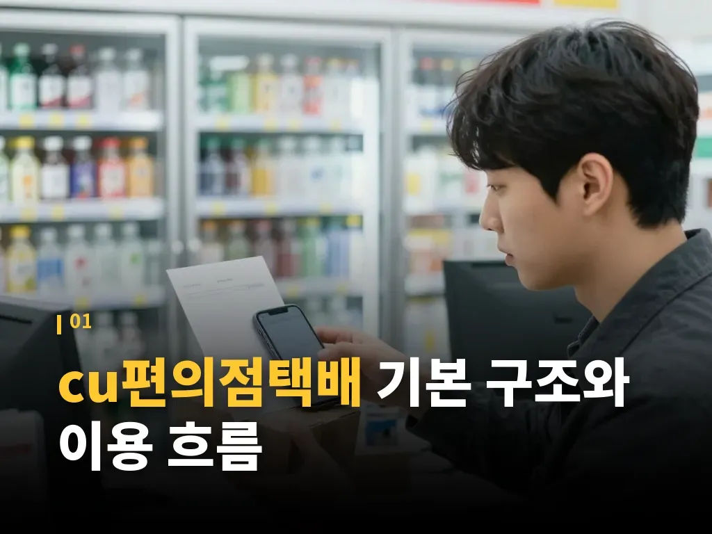 cu편의점택배 보내는법 단계별 절차 이미지