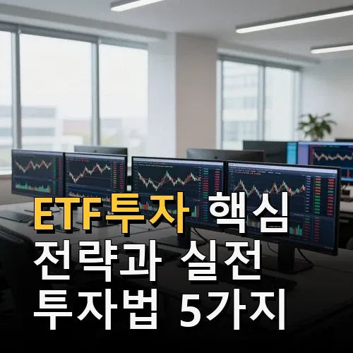 ETF투자 핵심 전략과 실전 투자법 5가지 비교