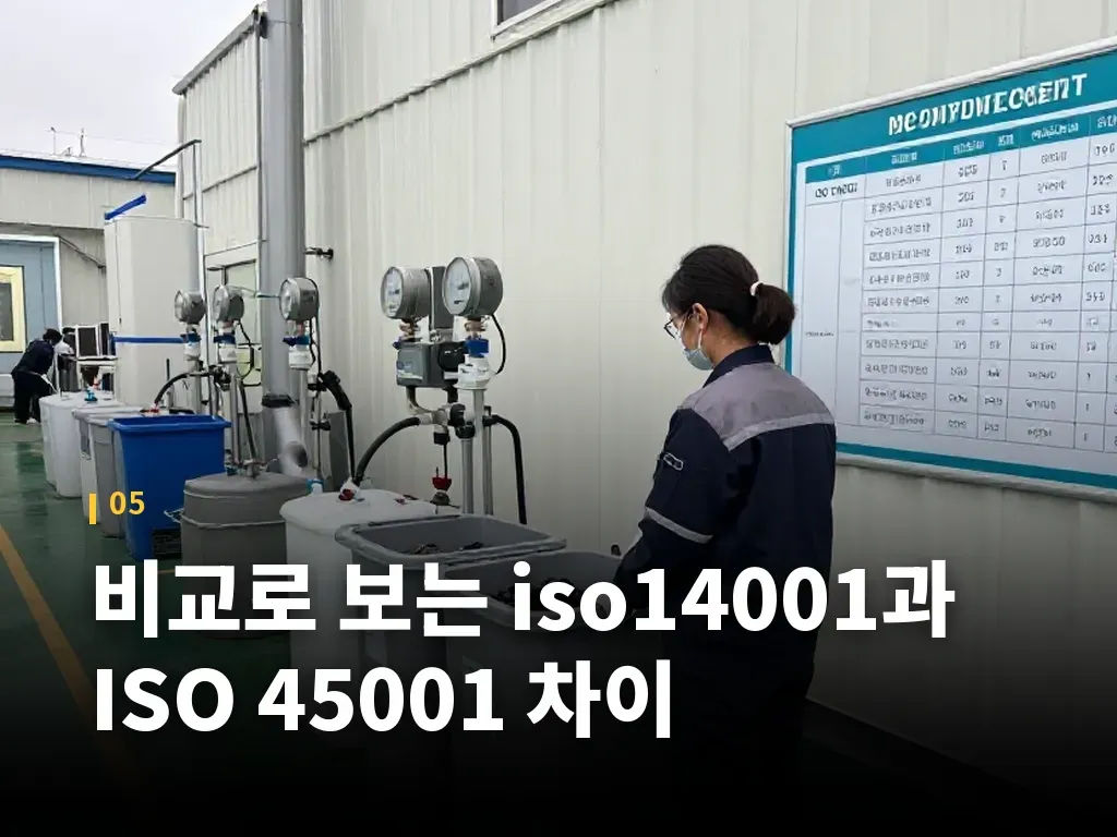 비교로 보는 iso14001과 ISO 45001 차이 이미지