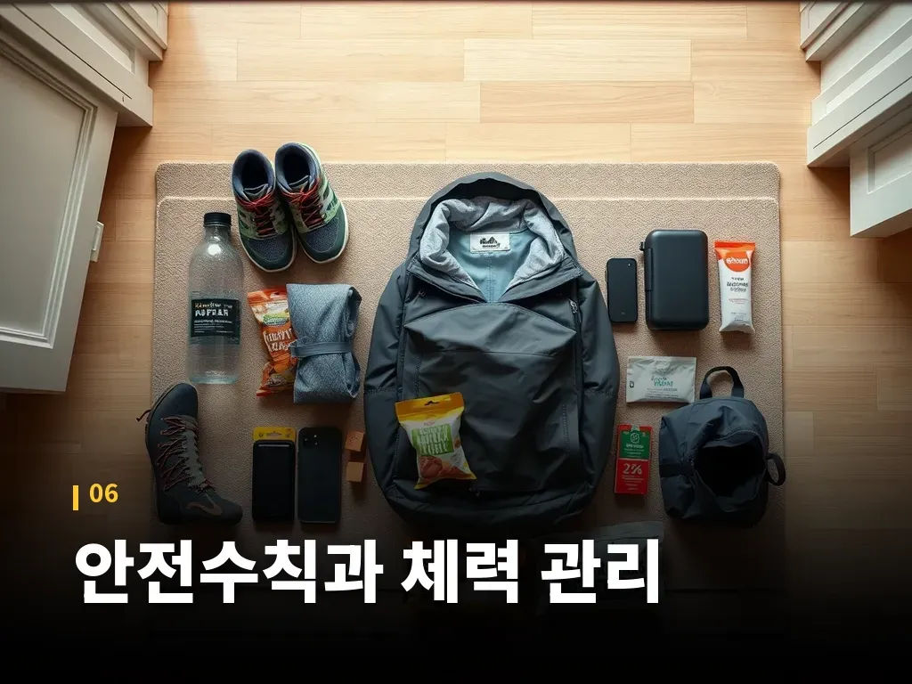 안전수칙과 체력 관리 이미지