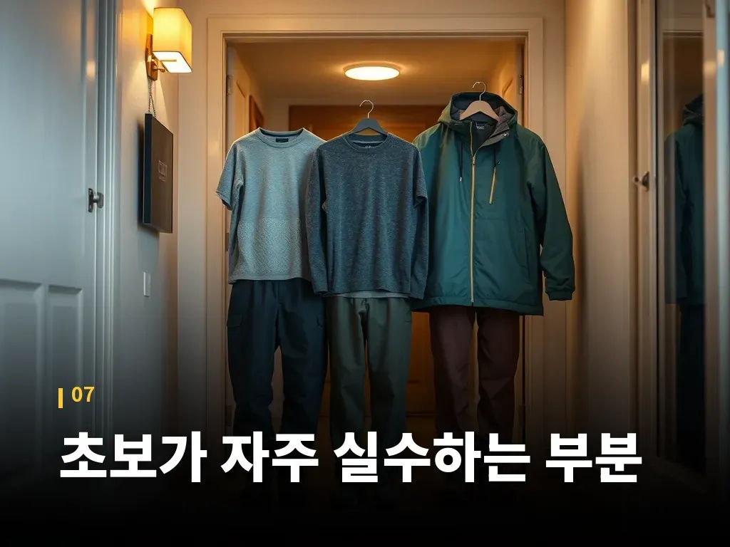초보가 자주 실수하는 부분 이미지