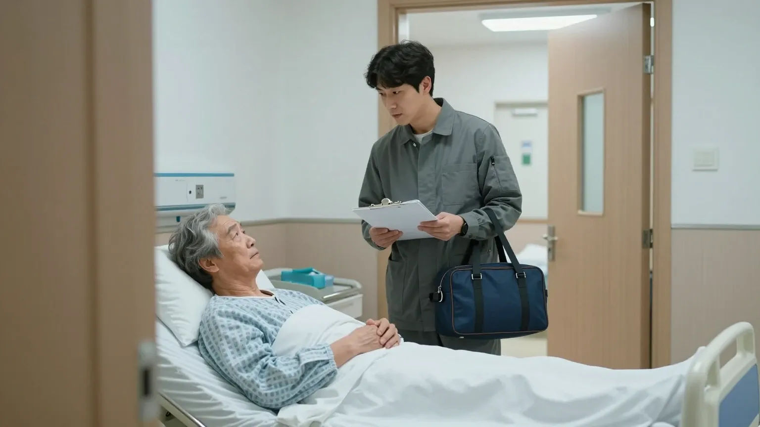 간병인 계약 전 확인 절차 이미지
