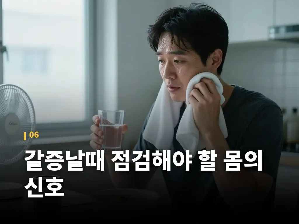 갈증날때 점검해야 할 몸의 신호 이미지