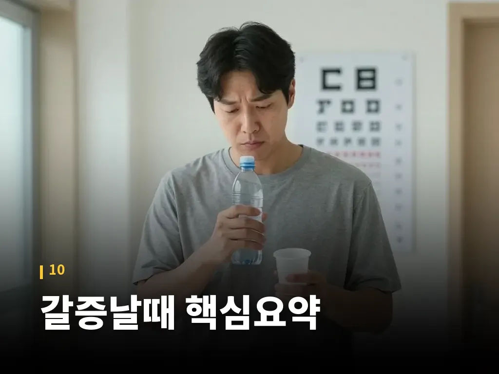 갈증날때 핵심요약 이미지
