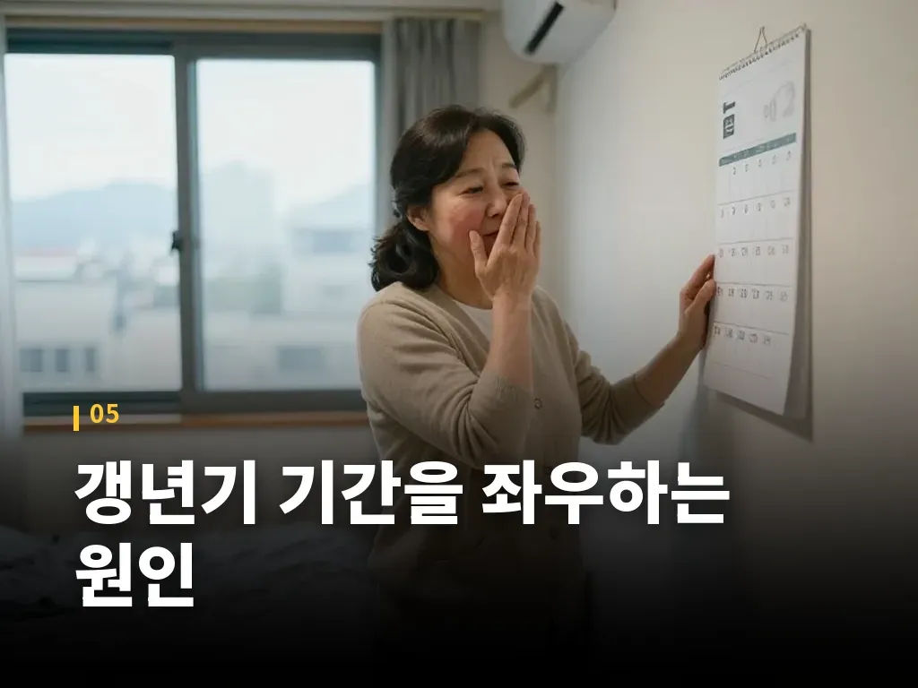 갱년기 기간을 좌우하는 원인 이미지