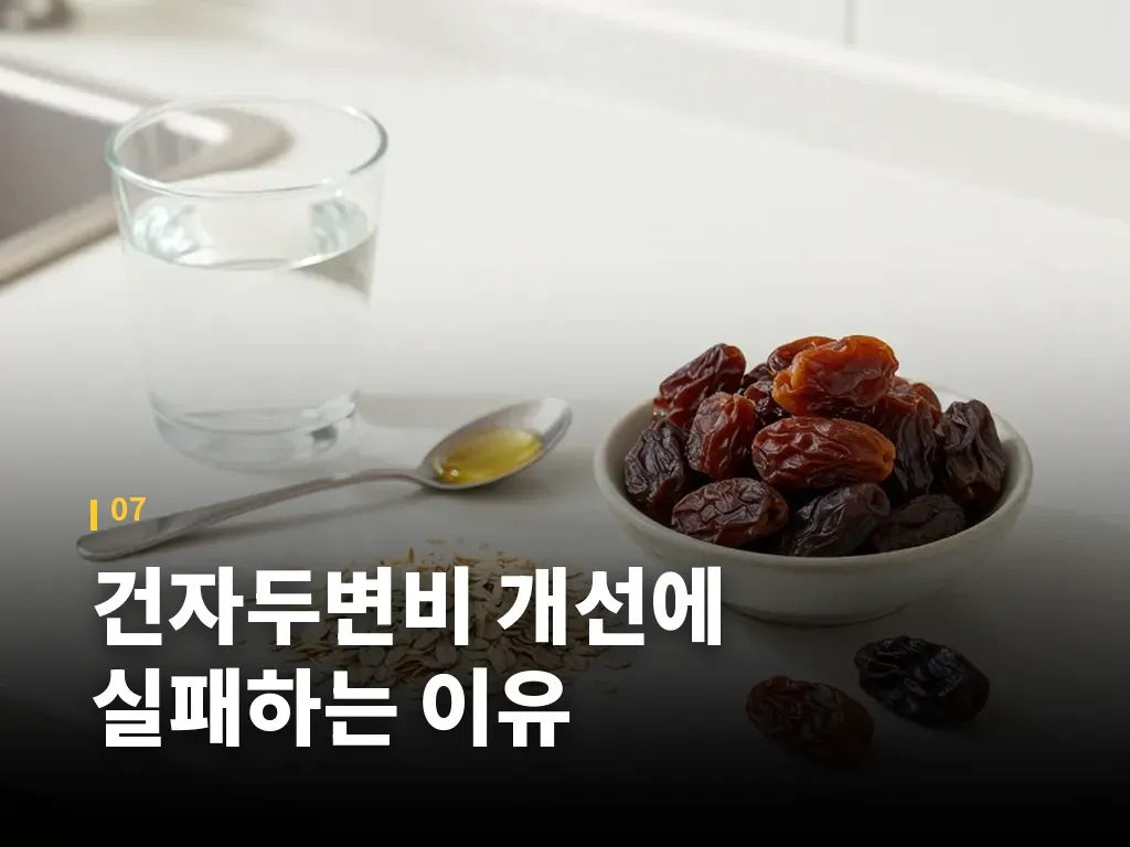 건자두변비 개선에 실패하는 이유 이미지