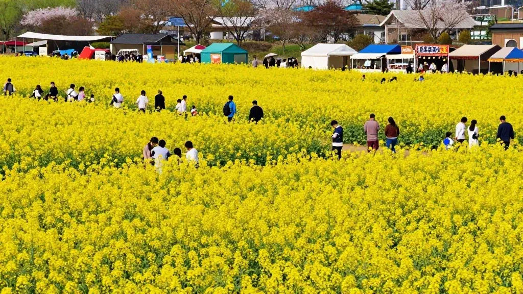 구리 유채꽃 축제 체험존 및 먹거리 존 특징 이미지