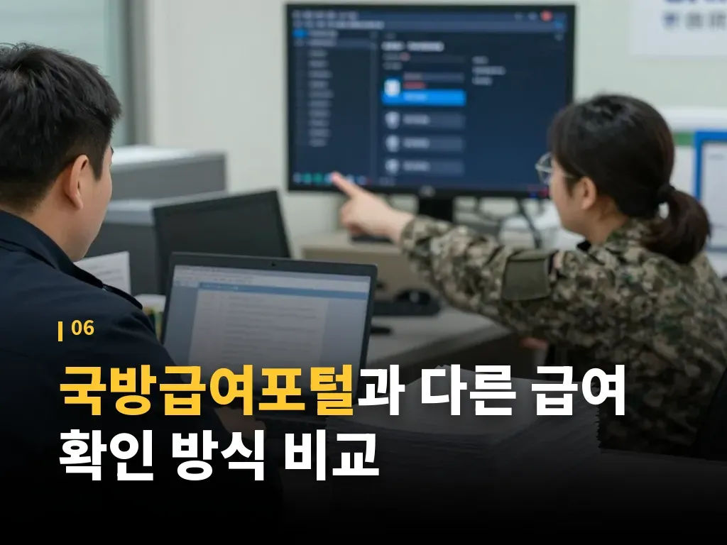 국방급여포털 이용 시 주의할 점 이미지