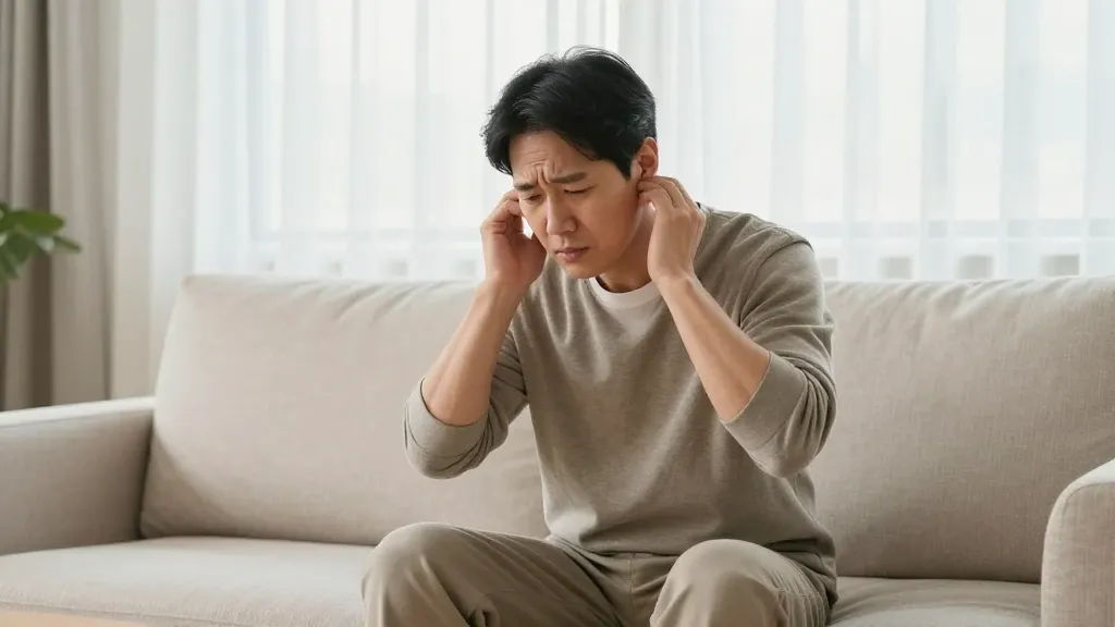 귀 뒤 멍울 확인과 진단 절차 이미지