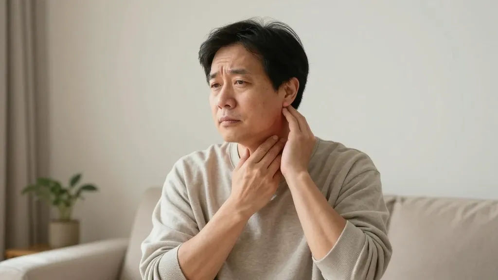 귀밑 멍울과 유사 증상과의 비교 이미지