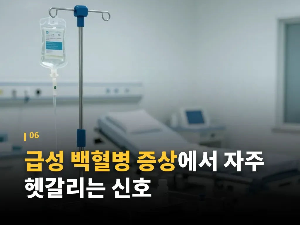 급성 백혈병 증상과 생존율을 볼 때 주의할 점 이미지