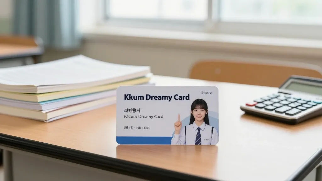 꿈드리미카드와 일반 체크카드 비교 이미지