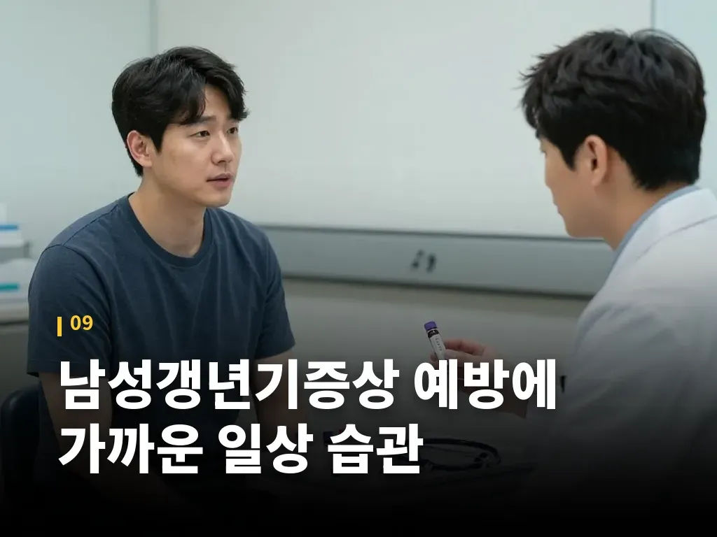 남성갱년기증상 예방에 가까운 일상 습관 이미지