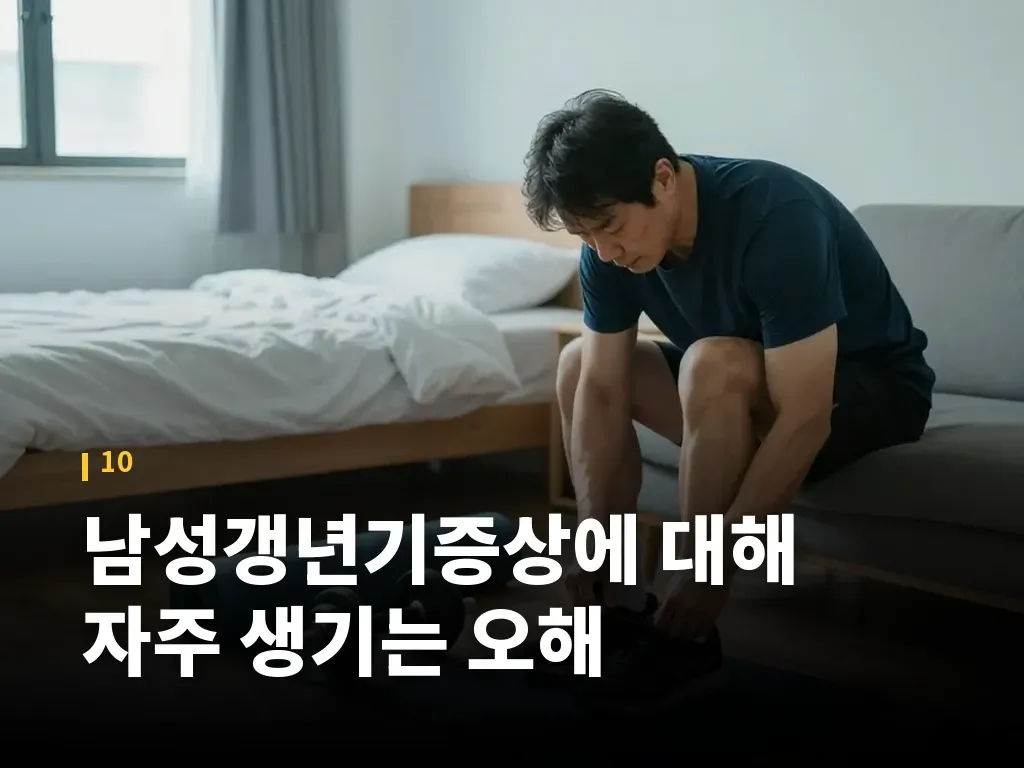 남성갱년기증상에 대해 자주 생기는 오해 이미지