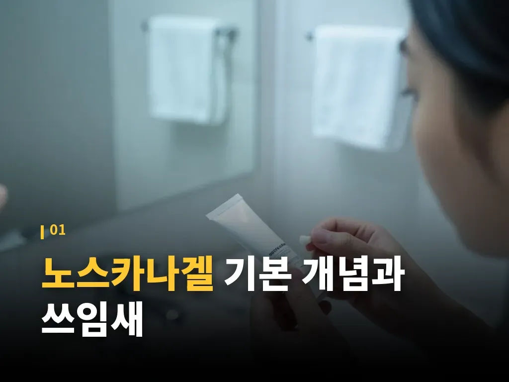 노스카나겔과 다른 흉터 제품 비교 이미지