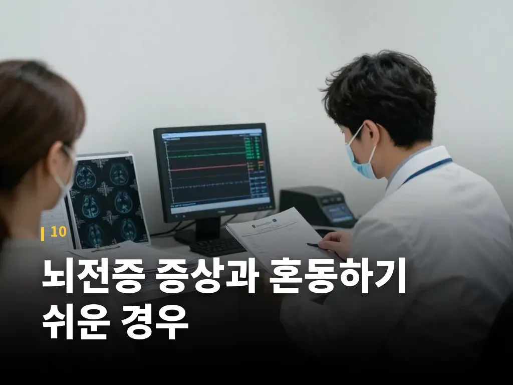 뇌전증 증상과 혼동하기 쉬운 경우 이미지
