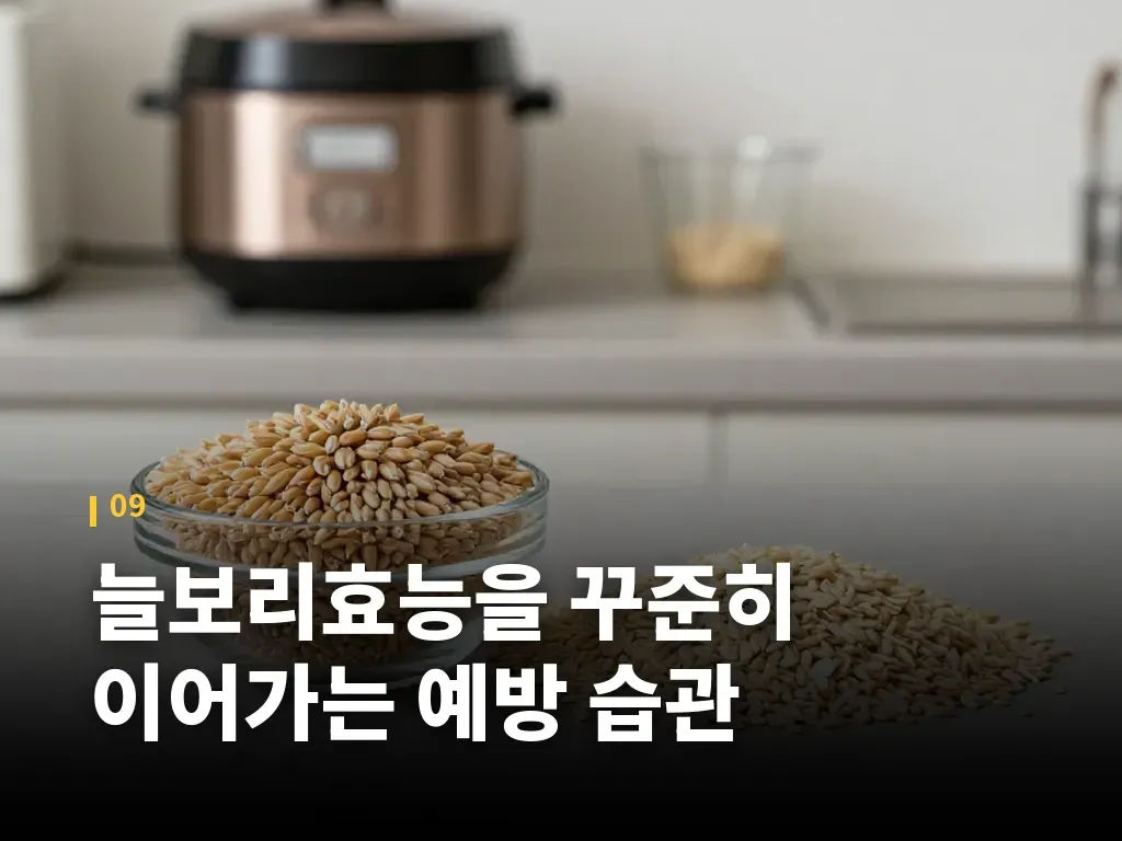 늘보리효능을 꾸준히 이어가는 예방 습관 이미지