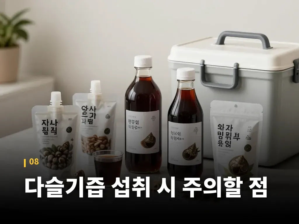 다슬기즙 섭취 시 주의할 점 이미지