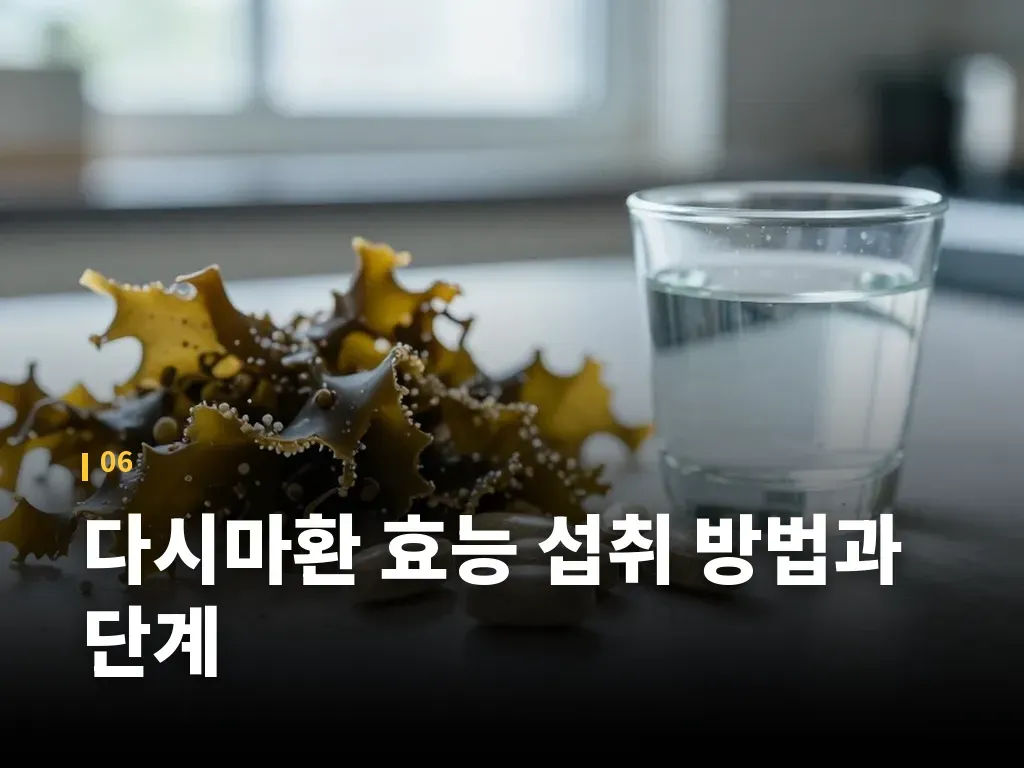 다시마환 효능 섭취 방법과 단계 이미지