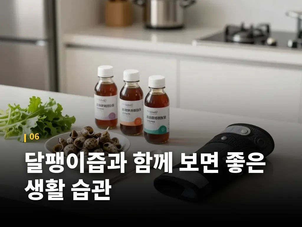 달팽이즙과 함께 보면 좋은 생활 습관 이미지