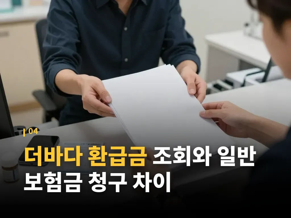 더바다 환급금 신청 취소와 유의점 이미지
