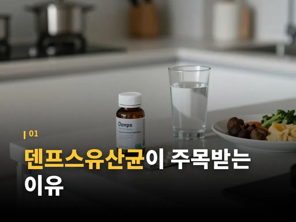덴프스유산균 복용 방법과 시간대 이미지