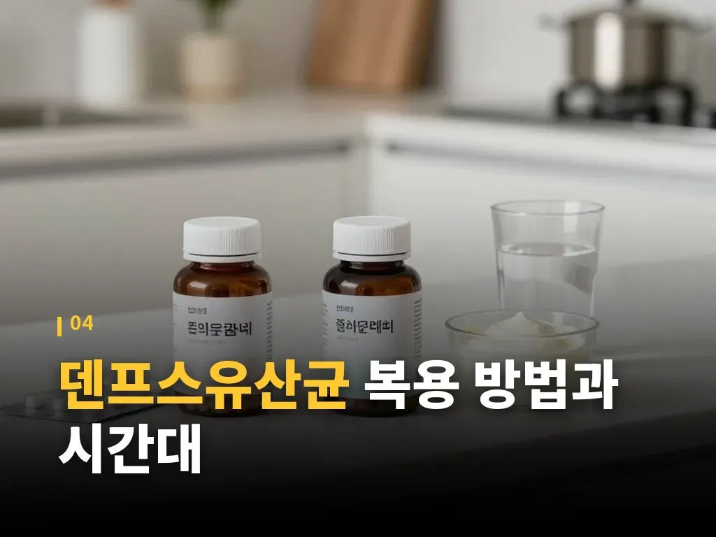덴프스유산균 섭취 시 주의할 점 이미지