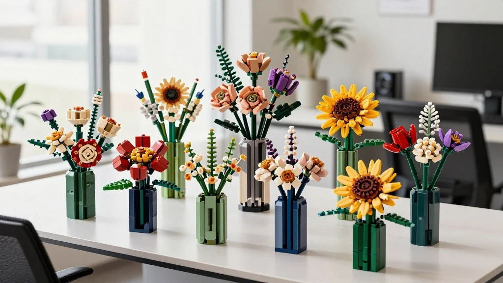 레고 꽃다발 조립 시 주의사항과 팁 이미지