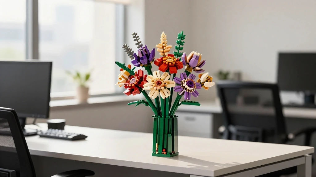 레고 꽃다발 활용법과 인테리어 아이디어 이미지