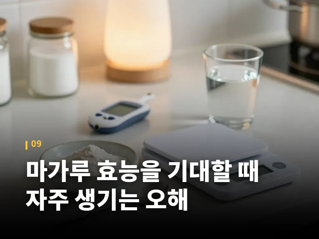 마가루 효능을 기대할 때 자주 생기는 오해 이미지