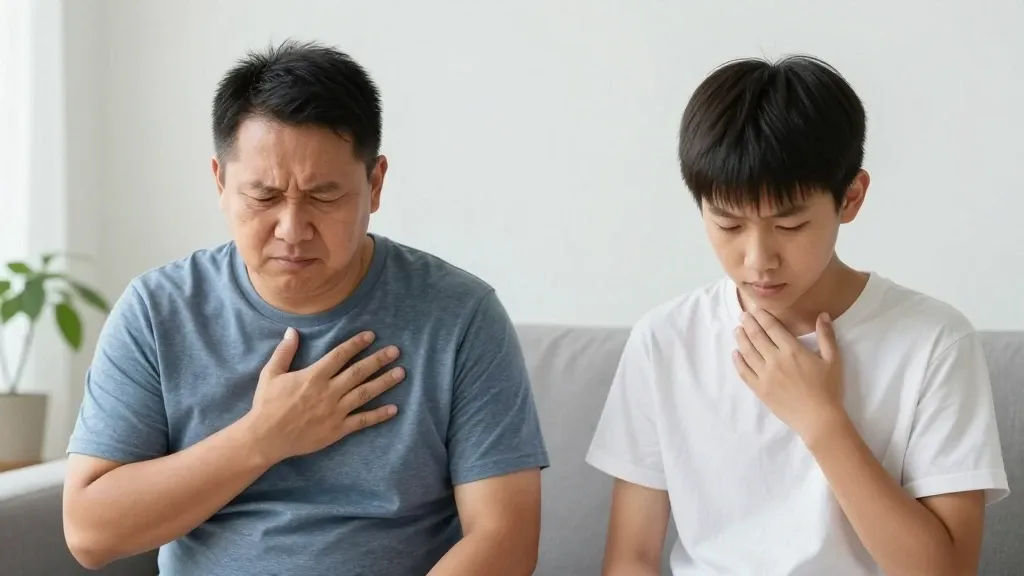 마이코플라즈마 폐렴과 다른 폐렴 유형 비교 이미지
