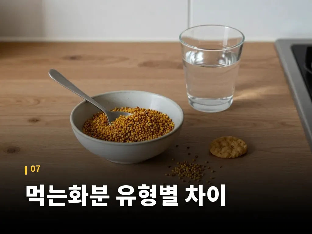 먹는화분 유형별 차이 이미지