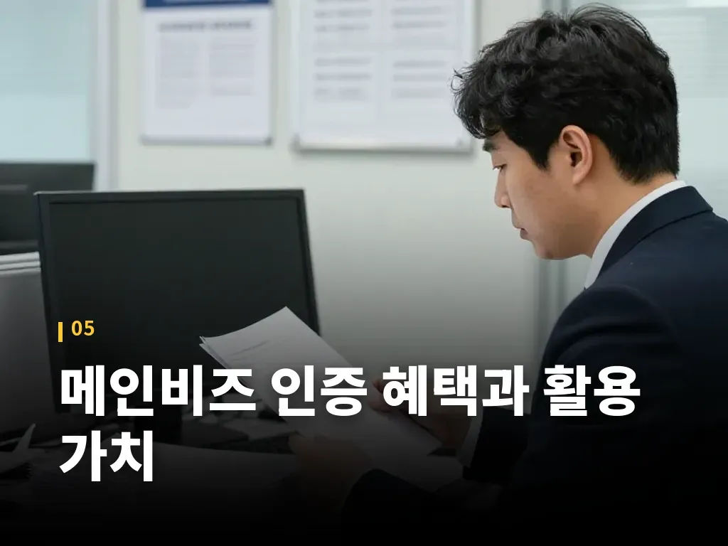메인비즈 인증 혜택과 활용 가치 이미지