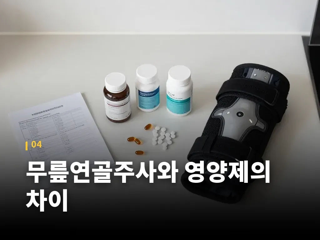 무릎연골주사효과를 기대할 때의 현실 이미지