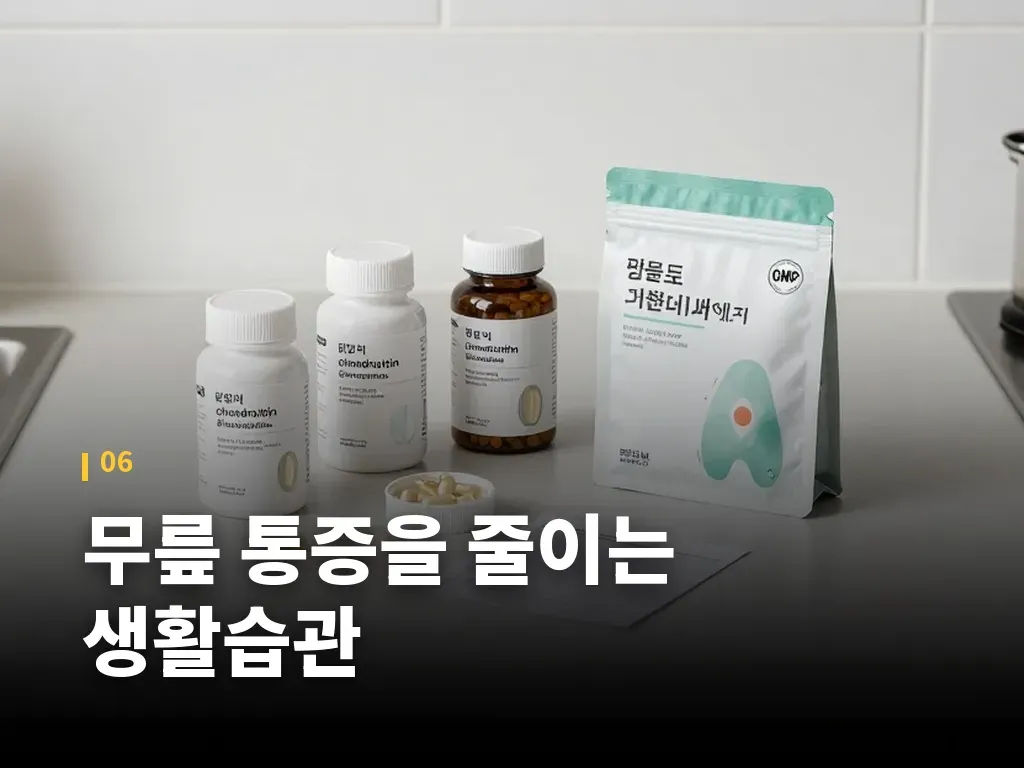 무릎 연골 건강을 위한 예방 습관 이미지