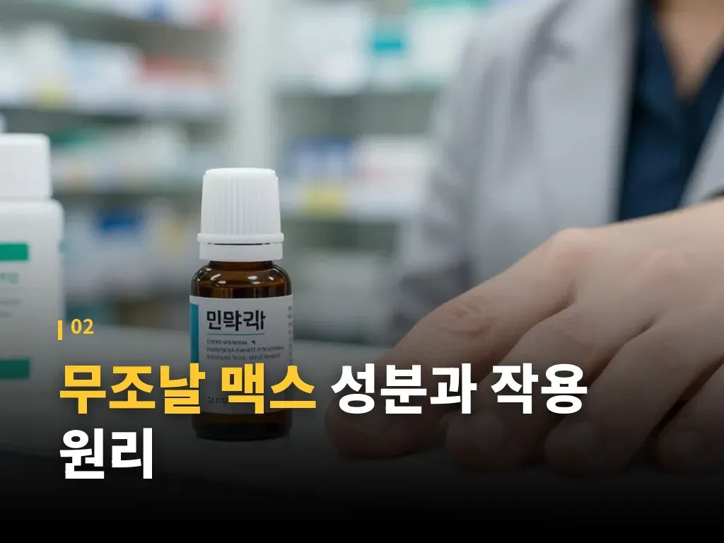 무조날 맥스와 다른 제품 비교 이미지
