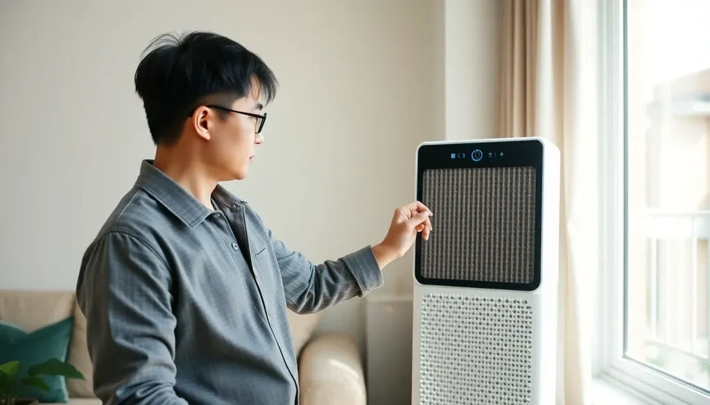 미세먼지 농도 실시간 확인 및 대응 기술 이미지