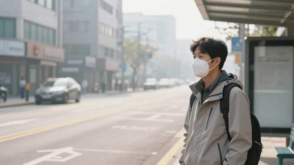 미세먼지 외출방법별 옷차림 가이드 이미지