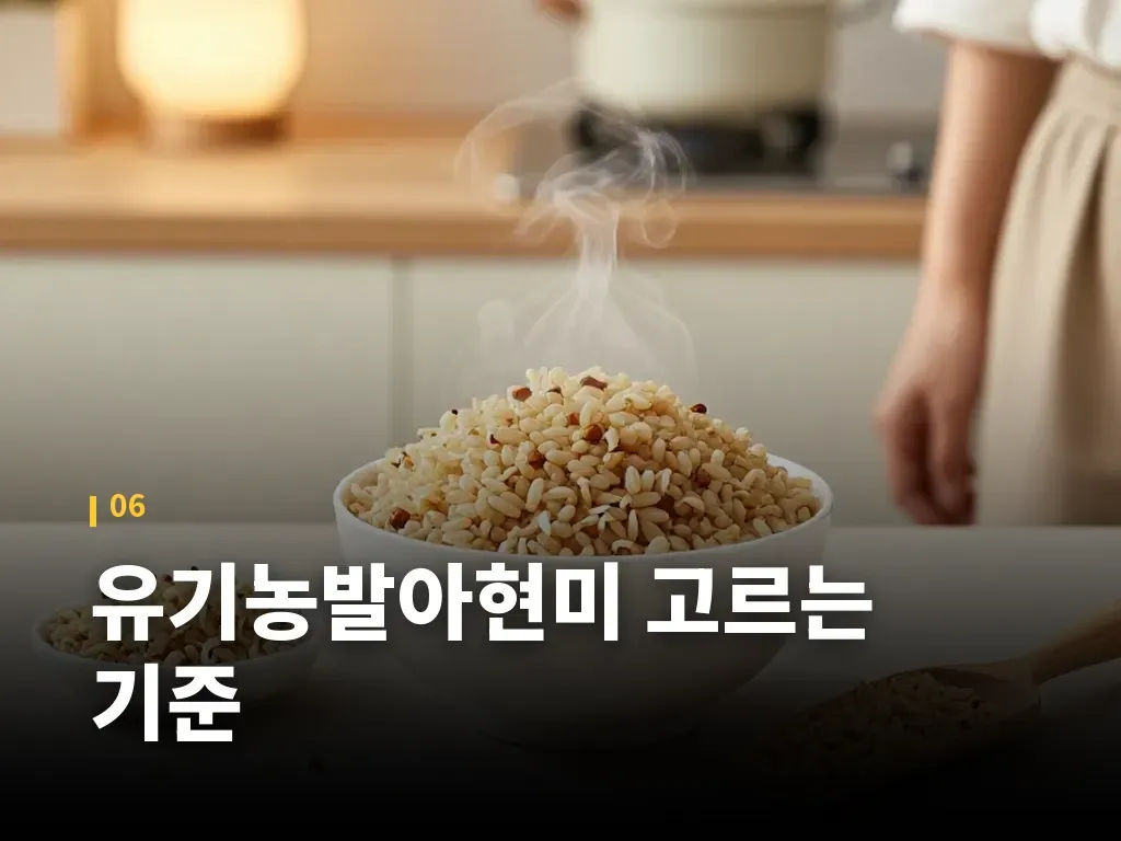 유기농발아현미 고르는 기준 이미지