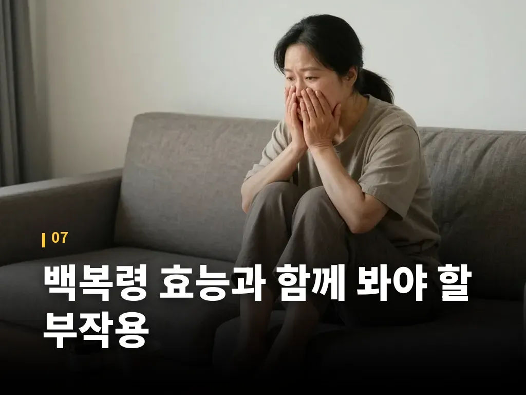 백복령 효능과 함께 봐야 할 부작용 이미지