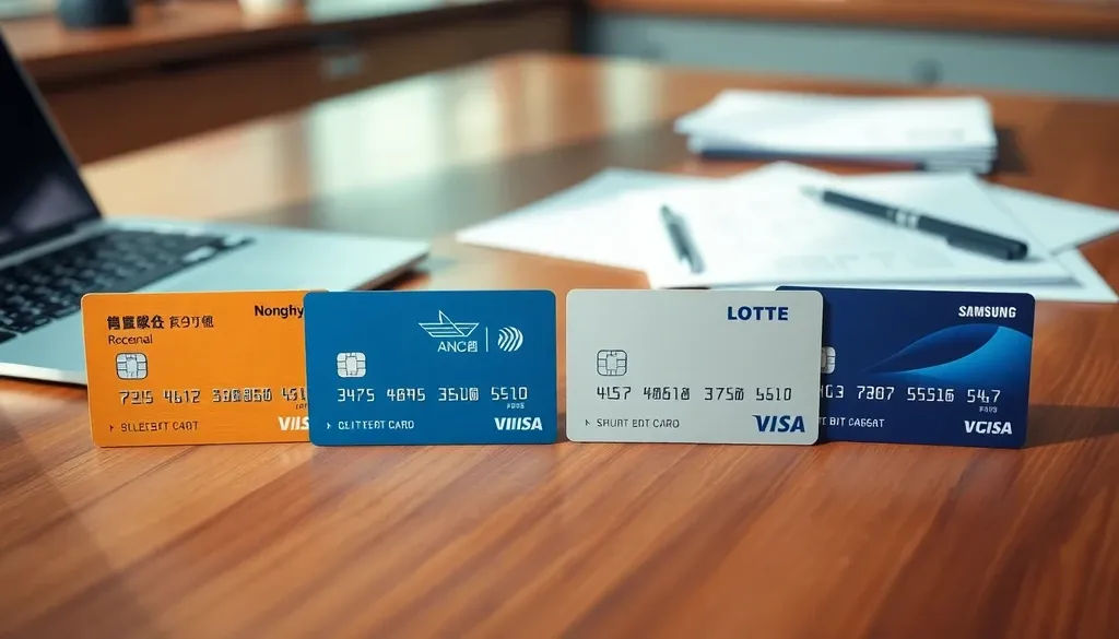 최신 농협 신한 삼성 롯데법인카드 트렌드 이미지