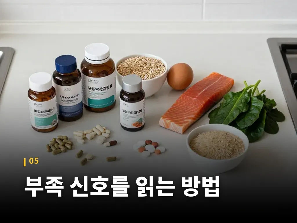 부족 신호를 읽는 방법 이미지
