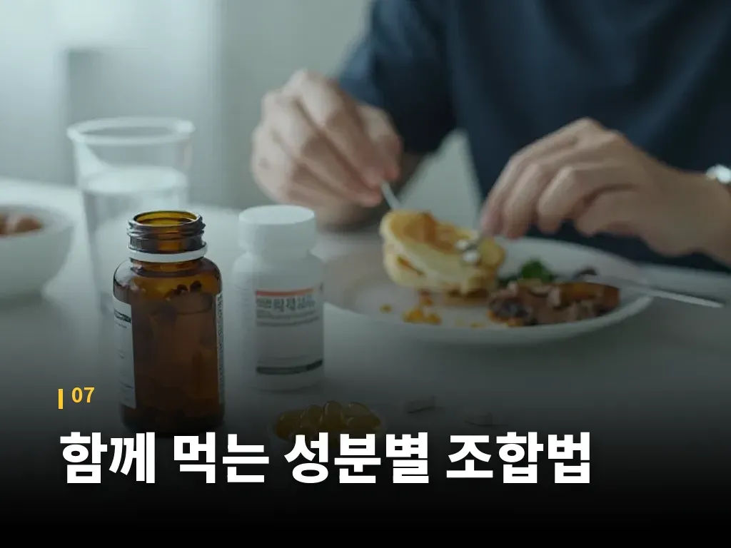 함께 먹는 성분별 조합법 이미지