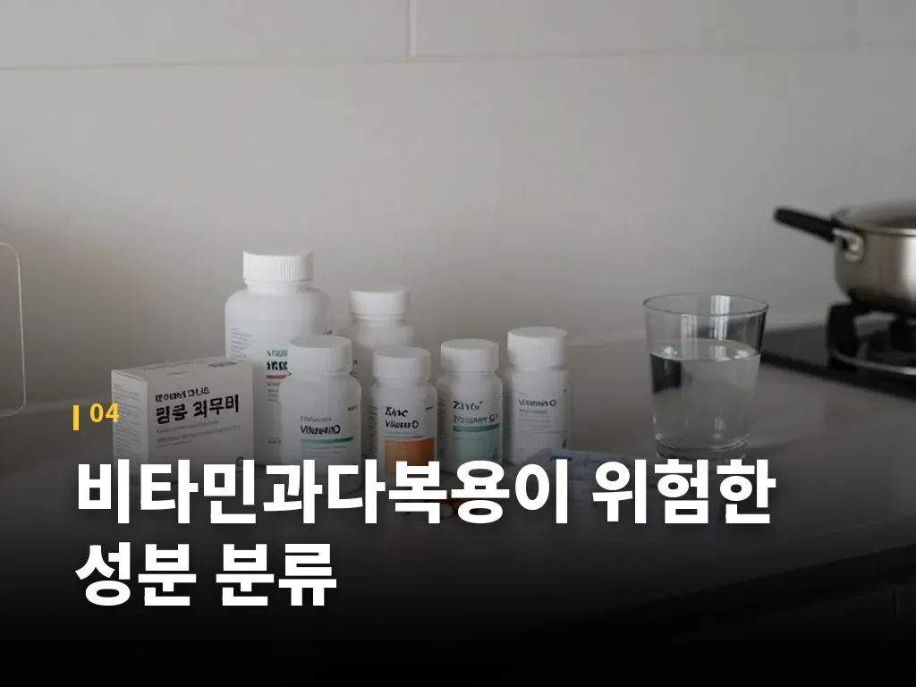 비타민과다복용이 위험한 성분 분류 이미지